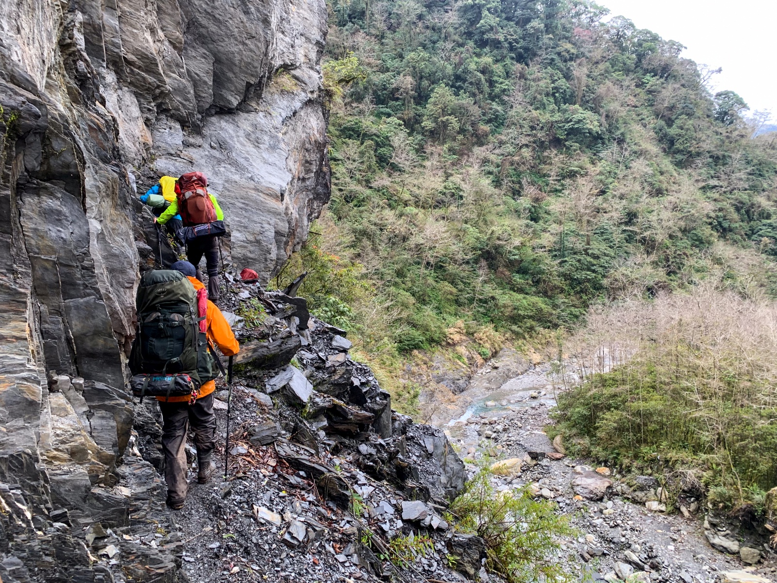 Hiking in mountains Taiwan