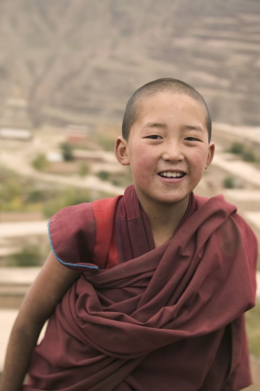 Tibetan boy monk
